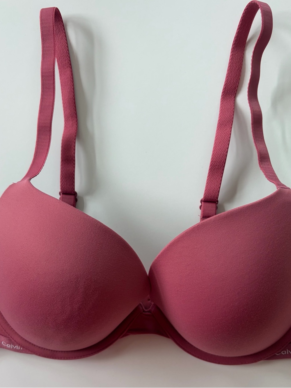 CALVIN KLEIN Mauve Pink T-Shirt Bra - Smooth Molded  push up36C